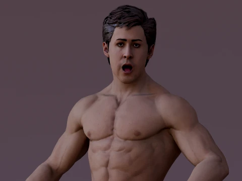 Male Base Rig 3D Model