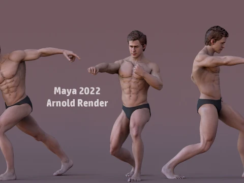 Male Base Rig 3D Model