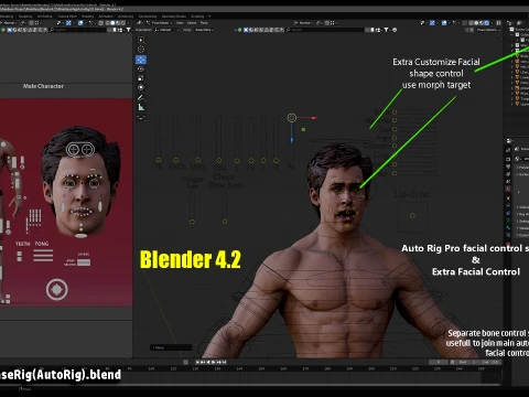 Male Base Rig 3D Model