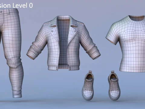 Cartoon Man Rig 3D Model