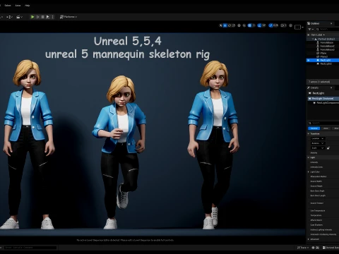 Angelica Cartoon Girl 3D Model