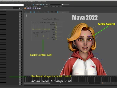 Daria Cartoon Girl 3D Model