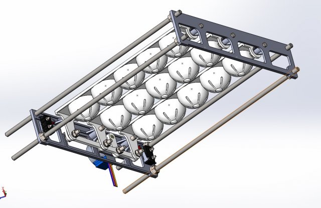 The mechanical part of the automatic turning system of the chicken egg incubator 3D 프린트 모델 .c4d .max .obj .3ds .fbx .stl .blend 
