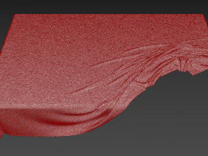 6 Models with pleated tablecloth 3D Model