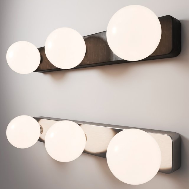 Wall lamp Nowodvorski Sconce BRAZOS Model 3D .c4d .max .obj .3ds .fbx .stl .blend 