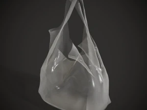 Set Plastic Bags 3D Model