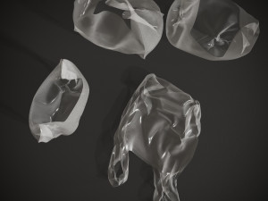 Set Plastic Bags 3Dモデル