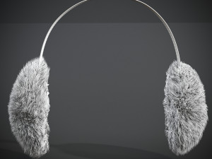 Fur headphones 3D मॉडल