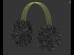 Fur headphones 3D मॉडल