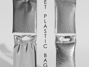 Set Plastic Bags 3D-Modell