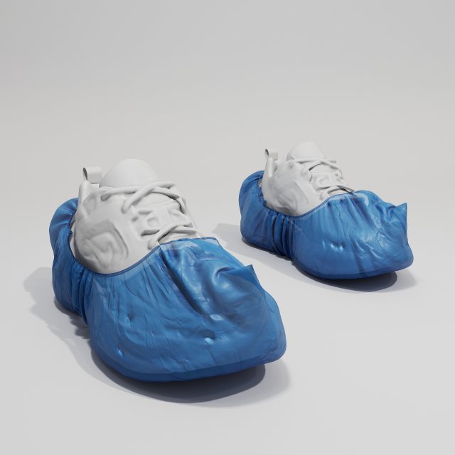 Shoe Cover 3D 模型 .c4d .max .obj .3ds .fbx .stl .blend 