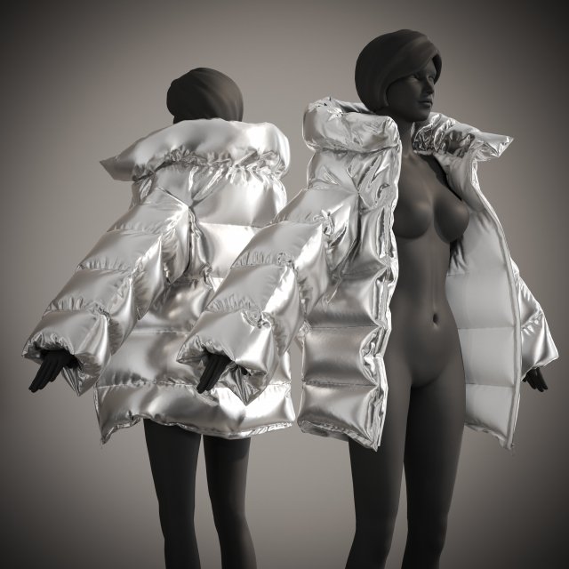 Puffer Jacket Modelo 3D .c4d .max .obj .3ds .fbx .stl .blend 