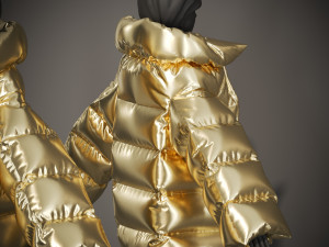 Puffer Jacket Modelo 3D