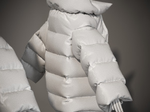 Puffer Jacket Modelo 3D