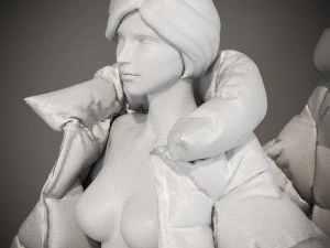 Puffer Jacket 3D Model