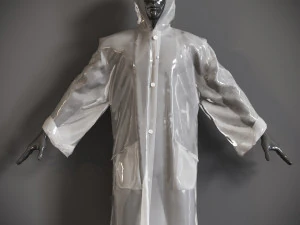 Raincoat mannequin wearing 3D Model