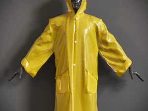 Raincoat mannequin wearing 3D Model