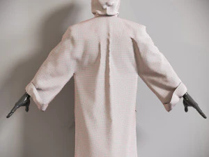 Raincoat mannequin wearing 3D Model