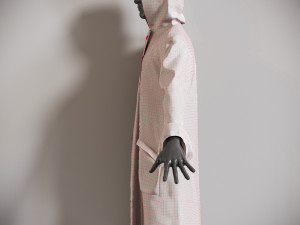 Raincoat mannequin wearing 3D 모델