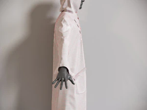 Raincoat mannequin wearing 3D Model