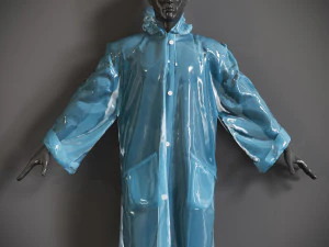 Raincoat mannequin wearing 3D Model