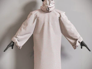 Raincoat mannequin wearing 3D Model