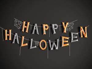Halloween balloon letter 3D Model