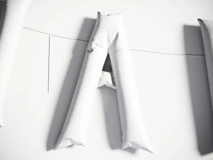 Halloween balloon letter 3D Model