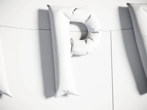 Halloween balloon letter 3D Model