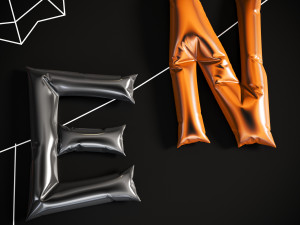 Halloween balloon letter 3D Model