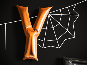 Halloween balloon letter 3D Model