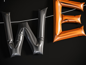 Halloween balloon letter 3D Model