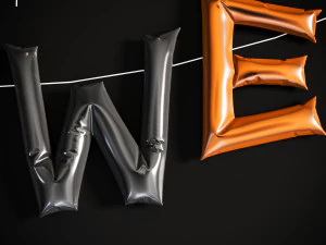 Halloween balloon letter 3D Model
