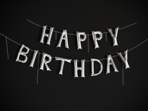 Balloons Happy Birthday 3D Model