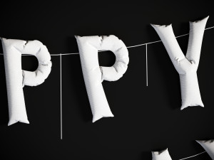 Balloons Happy Birthday 3Dモデル