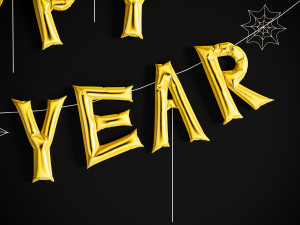 Balloons Happy New Year Modello 3D
