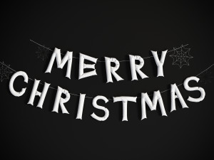 Balloons Merry Christmas Modello 3D
