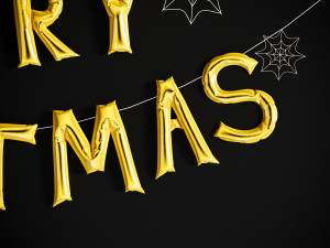 Balloons Merry Christmas Modello 3D