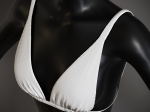 Underwear mannequin in gold bikini 3D Model