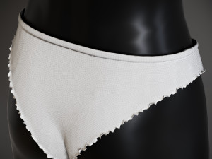 Underwear mannequin in gold bikini 3D Model