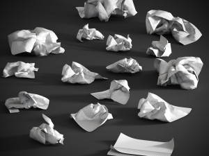 Crumpled paper Modelo 3D