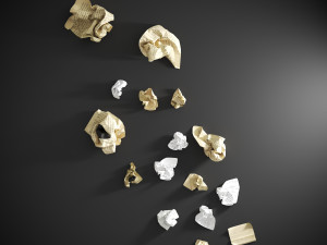 Crumpled paper Modelo 3D