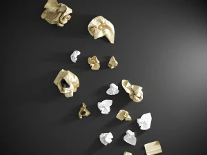 Crumpled paper 3D Model