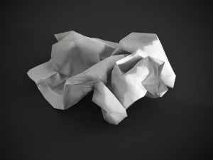 Crumpled paper Modelo 3D