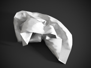 Crumpled paper Modelo 3D