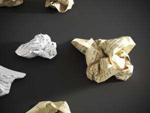 Crumpled paper Modelo 3D