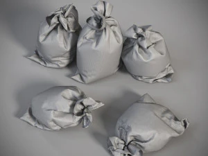 Sack Low poly bag 3D Model