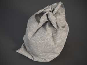 Sack Low poly bag 3D Model