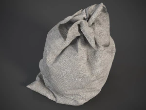 Sack Low poly bag 3D Model