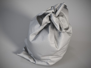 Sack Low poly bag 3D Model